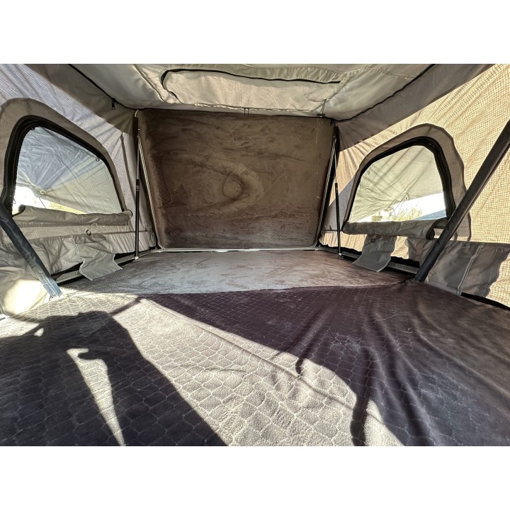 Namiot dachowy Escape VARIO 160 cm piaskowy, czarna pokrywa