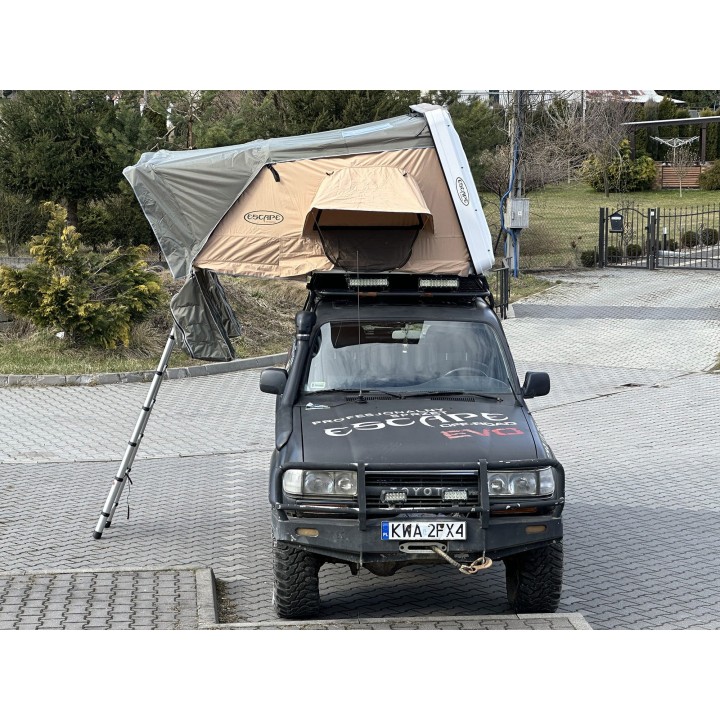 Namiot dachowy Escape VARIO 160 cm piaskowy, czarna pokrywa