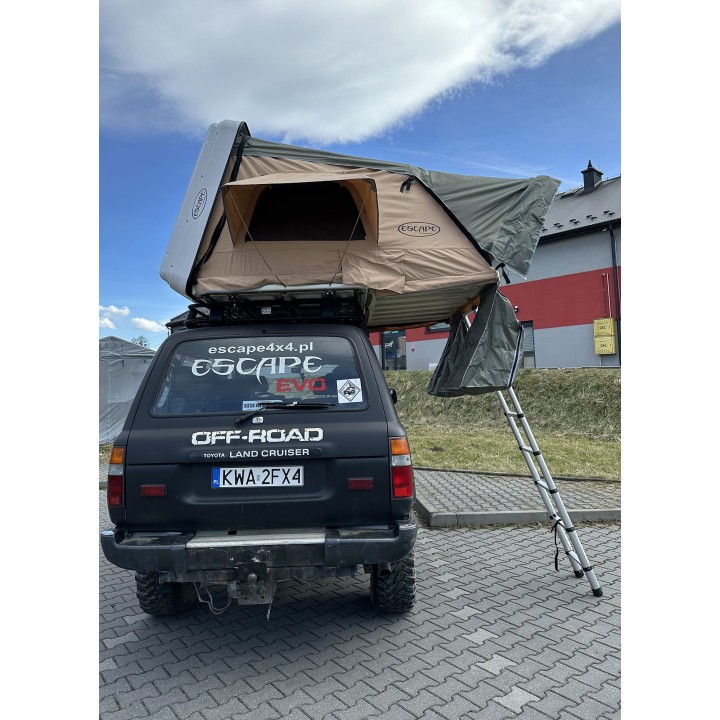 Namiot dachowy Escape VARIO 160 cm piaskowy, czarna pokrywa