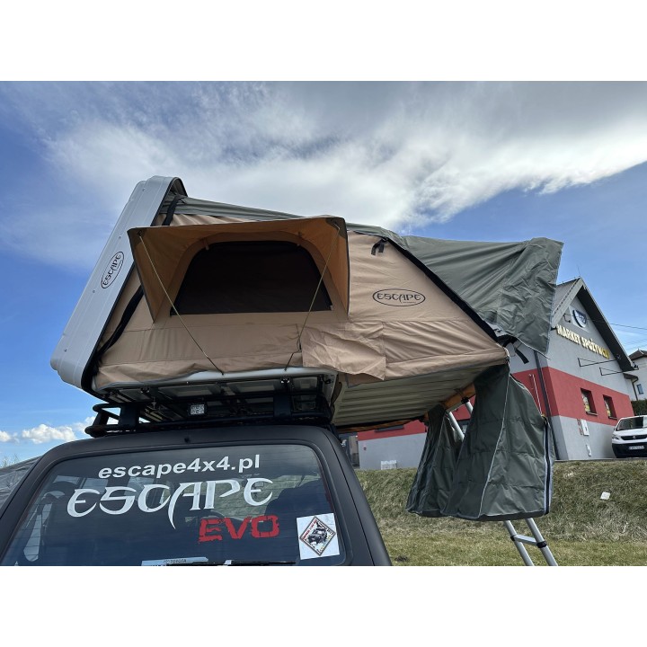 Namiot dachowy Escape VARIO 160 cm piaskowy, czarna pokrywa