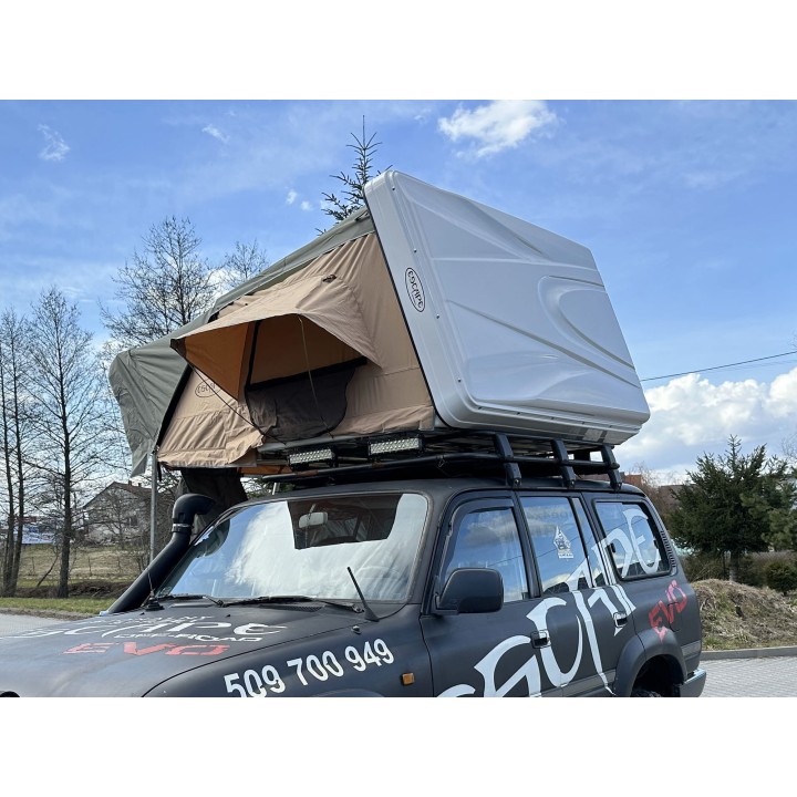 Namiot dachowy Escape VARIO 160 cm piaskowy, czarna pokrywa
