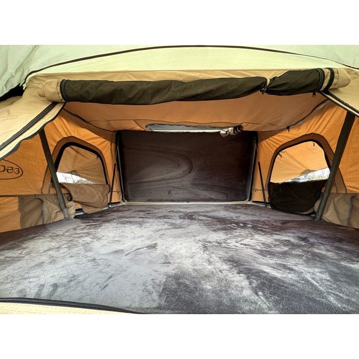 Namiot dachowy Escape VARIO 160 cm piaskowy, czarna pokrywa
