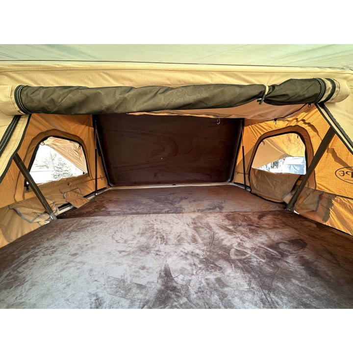 Namiot dachowy Escape VARIO 160 cm piaskowy, czarna pokrywa