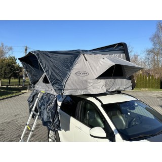 Escape VARIO 160 cm piaskowy, biała pokrywa – namiot dachowy