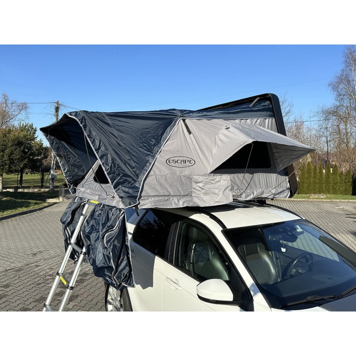 Escape VARIO 160 cm piaskowy, biała pokrywa – namiot dachowy