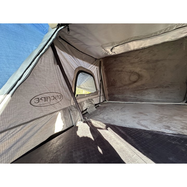 Escape VARIO 160 cm piaskowy, biała pokrywa – namiot dachowy