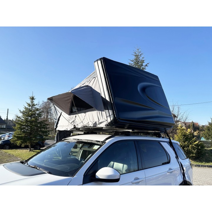 Escape VARIO 160 cm piaskowy, biała pokrywa – namiot dachowy