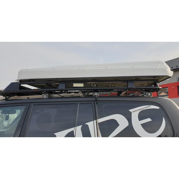 Escape VARIO 160 cm piaskowy, biała pokrywa – namiot dachowy
