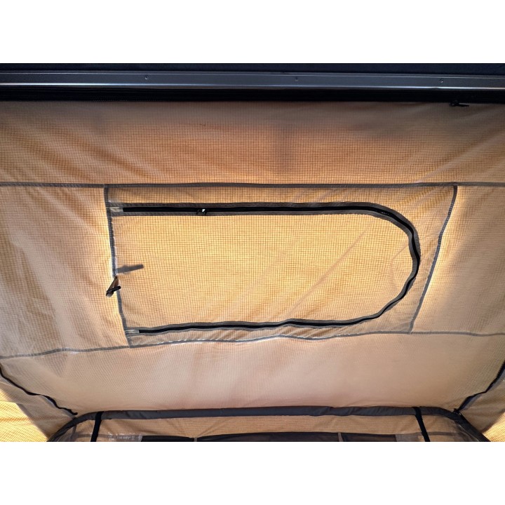 Escape VARIO 160 cm piaskowy, biała pokrywa – namiot dachowy