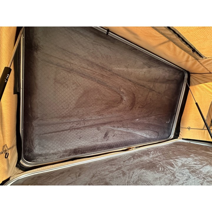 Escape VARIO 160 cm piaskowy, biała pokrywa – namiot dachowy