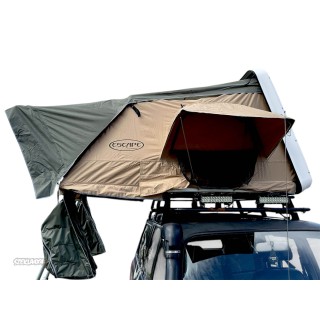 Escape VARIO 160 cm piaskowy, biała pokrywa – namiot dachowy