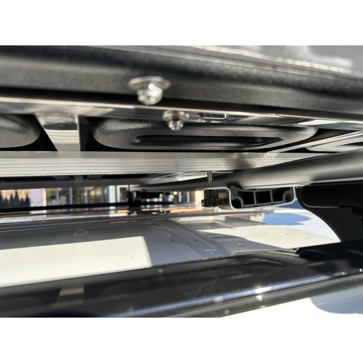 Escape VARIO 210 cm piaskowy, biała pokrywa – namiot dachowy