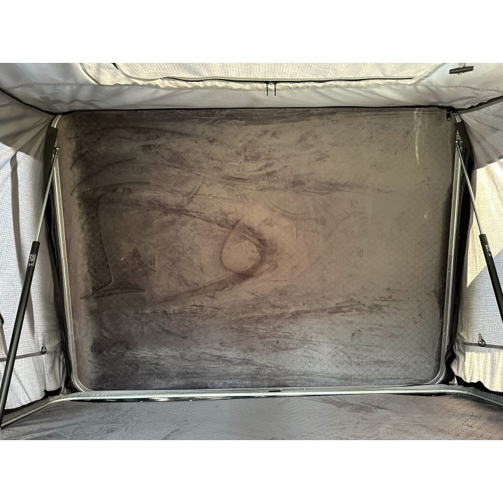 Escape VARIO 210 cm piaskowy, biała pokrywa – namiot dachowy