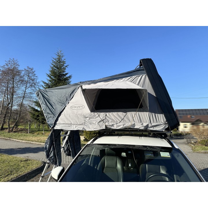 Escape VARIO 210 cm piaskowy, biała pokrywa – namiot dachowy
