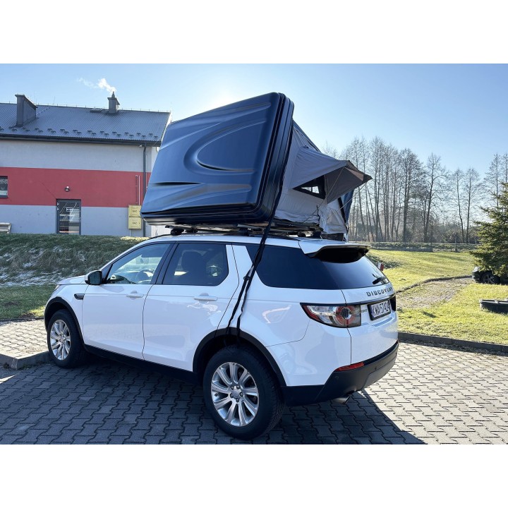 Escape VARIO 210 cm piaskowy, biała pokrywa – namiot dachowy