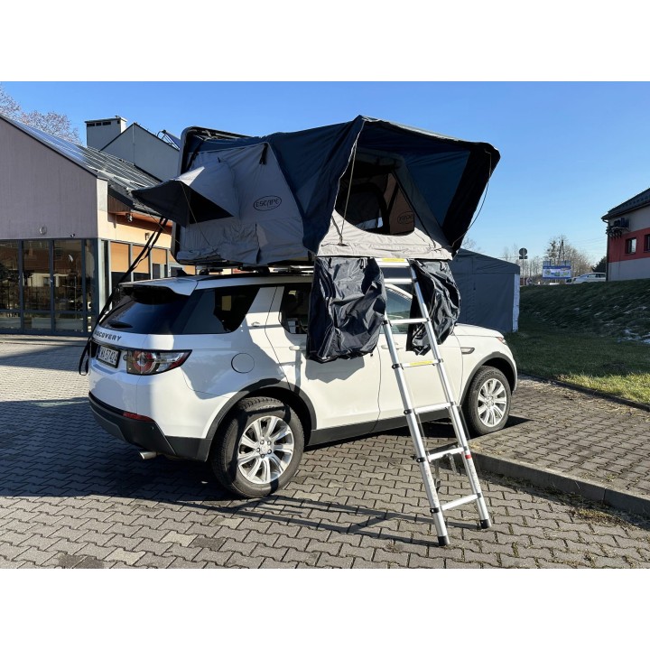 Escape VARIO 210 cm piaskowy, biała pokrywa – namiot dachowy