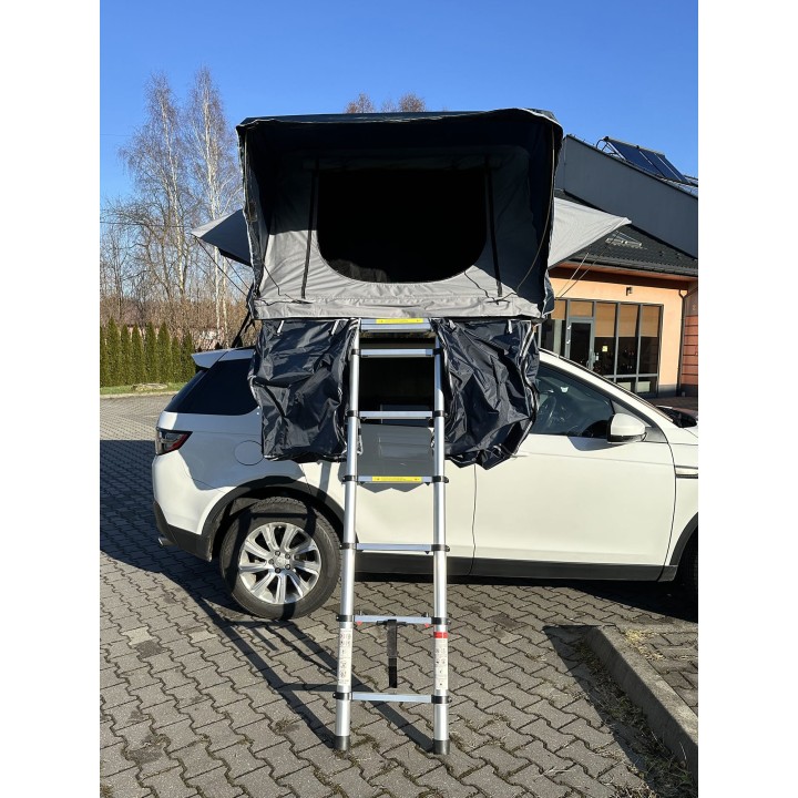 Escape VARIO 210 cm piaskowy, biała pokrywa – namiot dachowy