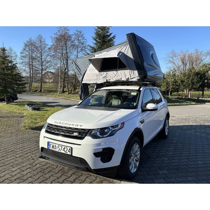 Escape VARIO 210 cm piaskowy, biała pokrywa – namiot dachowy