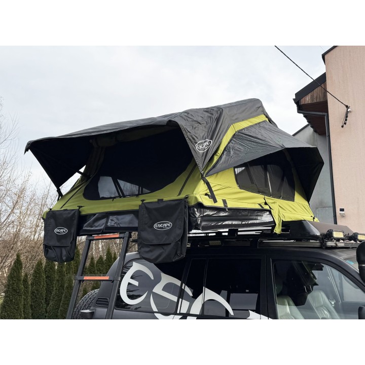 Escape HYBRID 190 cm zielony – namiot dachowy | Szekla4x4