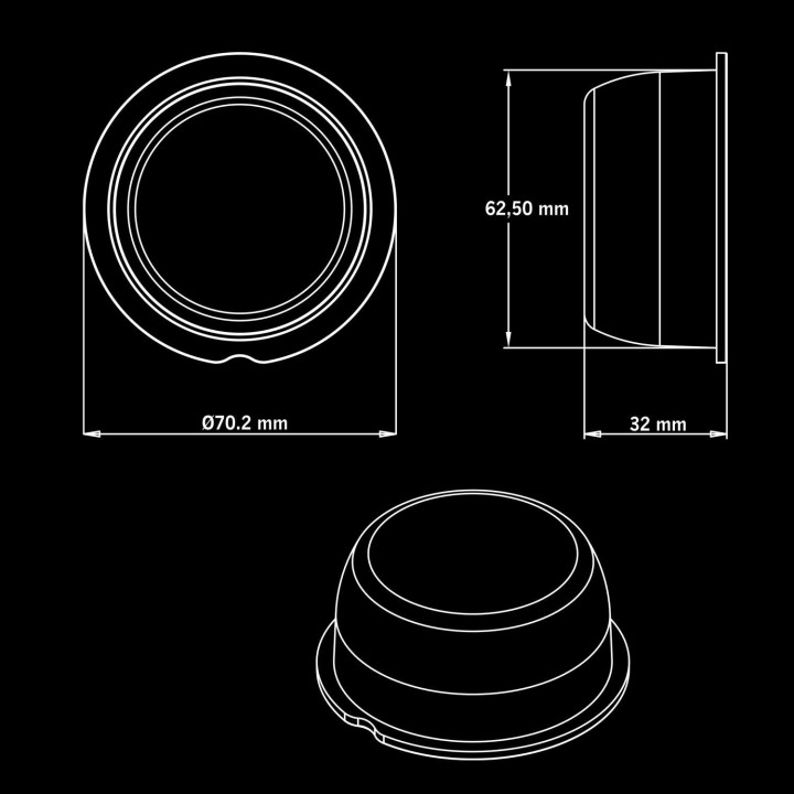 830409 Strands VIKING OLD SCHOOL SIDE MARKER WITH FRONT POSITION LIGHT