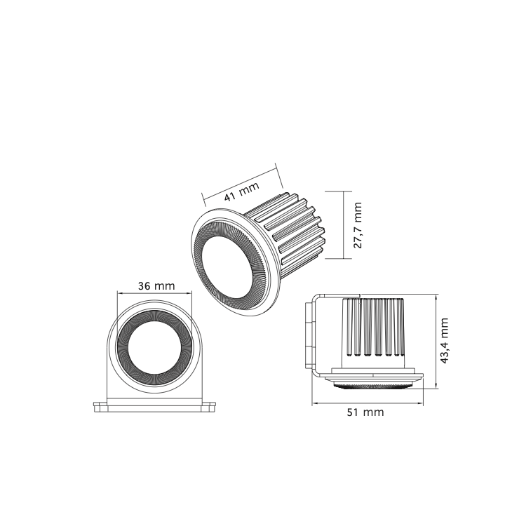 Dark Knight Gloria LED Warning Light – Clear Lens | 21 Patterns, IP69K, ECE R65 Class 2