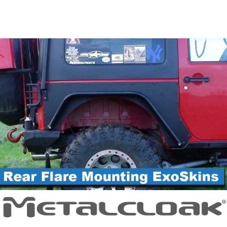 MetalCloak Overline ExoSkin tylnych nadkoli Jeep JK 2-door