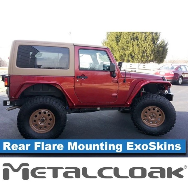 MetalCloak Overline ExoSkin tylnych nadkoli Jeep JK 2-door