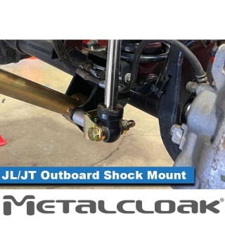 Przedni uniwersalny zewnętrzny uchwyt amortyzatora JL Wrangler | JT Gladiator mosty aftermarketowe METALCLOAK - ujęcie 2