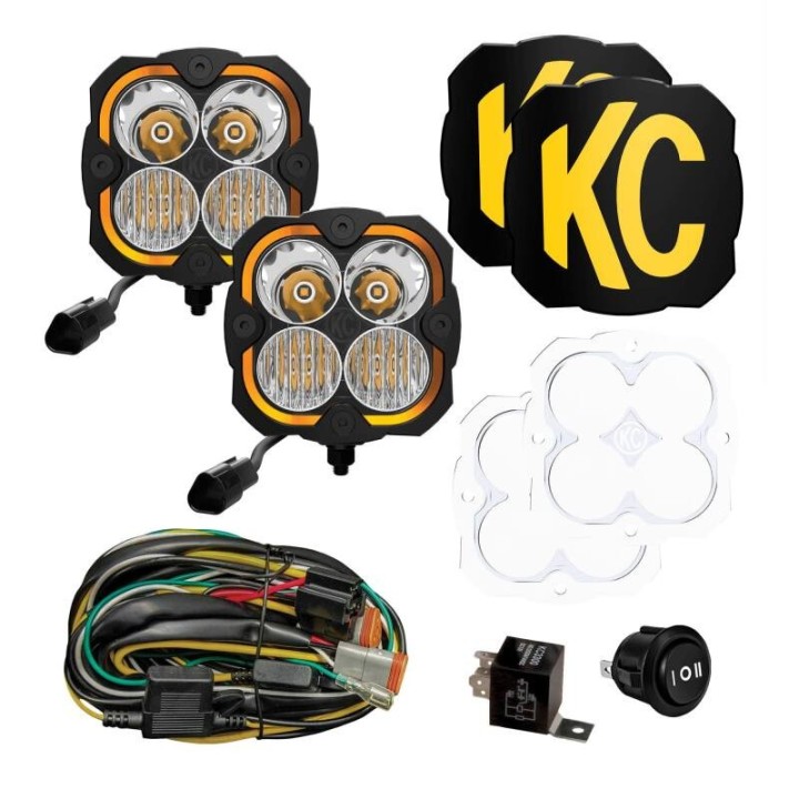 KC  5" FLEX ERA 4 ZSW Set 80W Combo Lampy LED