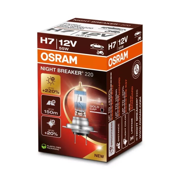 Żarówka NIGHT BREAKER 220 H7 OSRAM - ujęcie 2