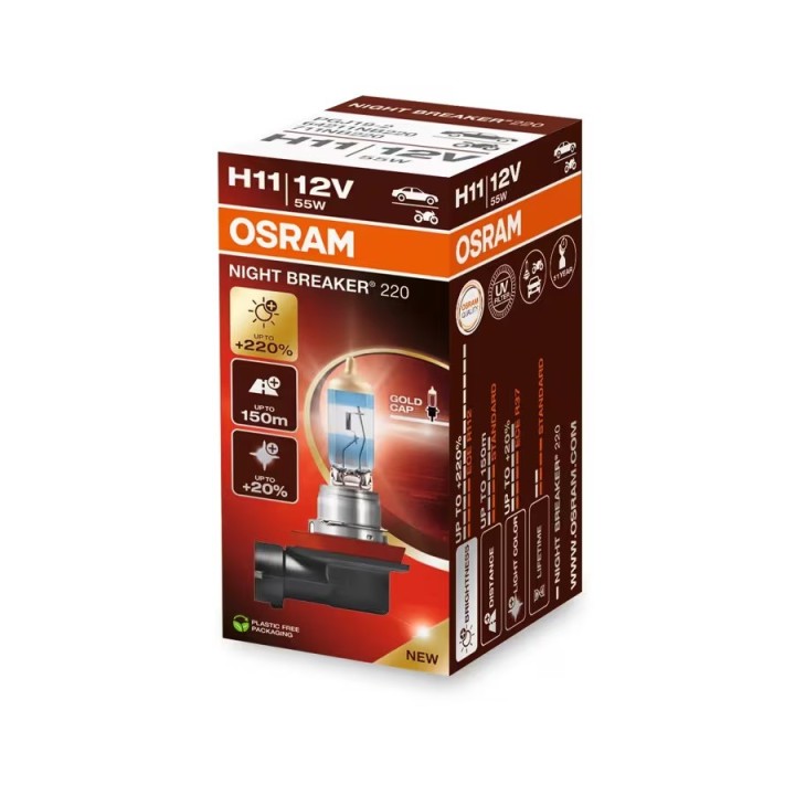 OSRAM Night Breaker 220 H11 – Najmocniejsze żarówki halogenowe H11 do 4x4 i codziennej jazdy