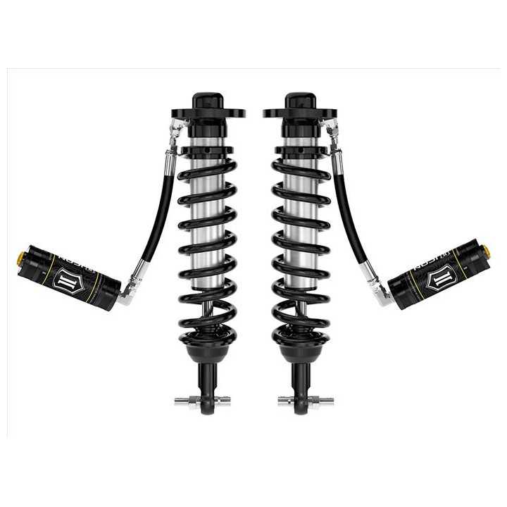 Para Amortyzatorów Coilover ICON 2.5 VS z Zewnętrznymi Zbiornikami Lift 0-3'', Ford F150 2WD 2021-2023, Przód