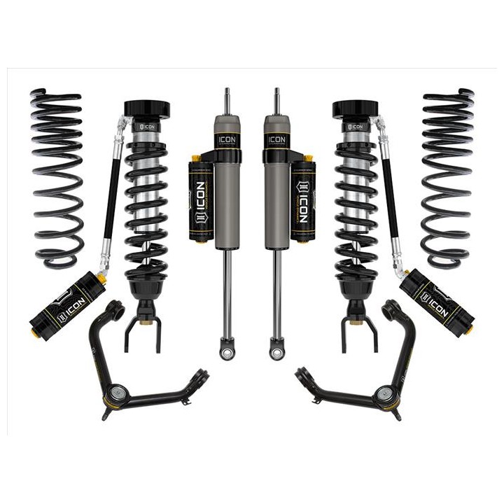 Zestaw Zawieszenia ICON Lift 2-3'' Stage 4, Wahacze Rurowe Ram 1500 2019-2023