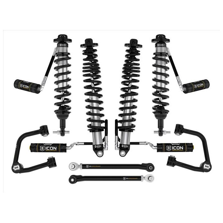 Zestaw Zawieszenia ICON Ford Bronco 3-4'' Lift, Stage 5, Rurowe Wahacze, Sprężyny HD (bez pakietu Sasquatch)