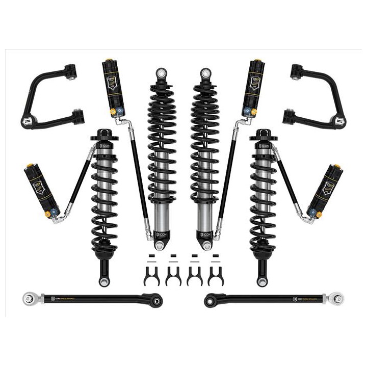 Zestaw Zawieszenia ICON Ford Bronco 3-4'' Lift, Stage 6 CDXS, Rurowe Wahacze (bez pakietu Sasquatch)