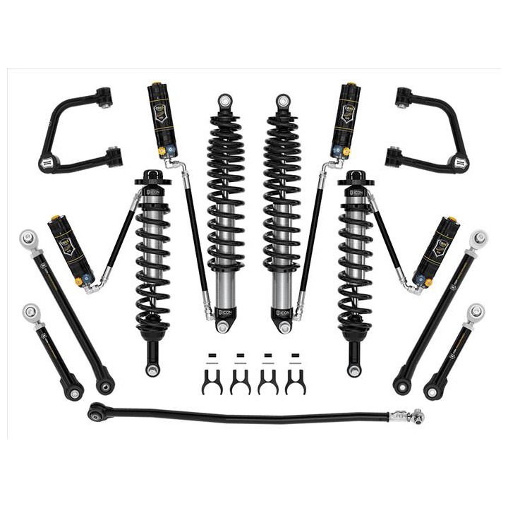 Zestaw Zawieszenia ICON Ford Bronco 3-4'' Lift, Stage 7 CDXS, Rurowe Wahacze, Sprężyny HD (bez pakietu Sasquatch)
