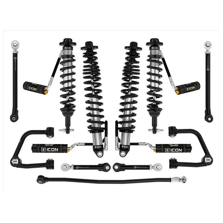 Zestaw Zawieszenia ICON Ford Bronco 3-4'' Lift, Stage 7, Rurowe Wahacze, Sprężyny HD (bez pakietu Sasquatch)