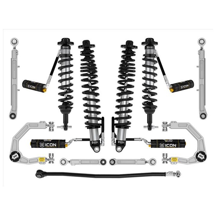 Zestaw Zawieszenia ICON Ford Bronco 3-4'' Lift, Stage 7, Billet, Sprężyny HD (bez pakietu Sasquatch)