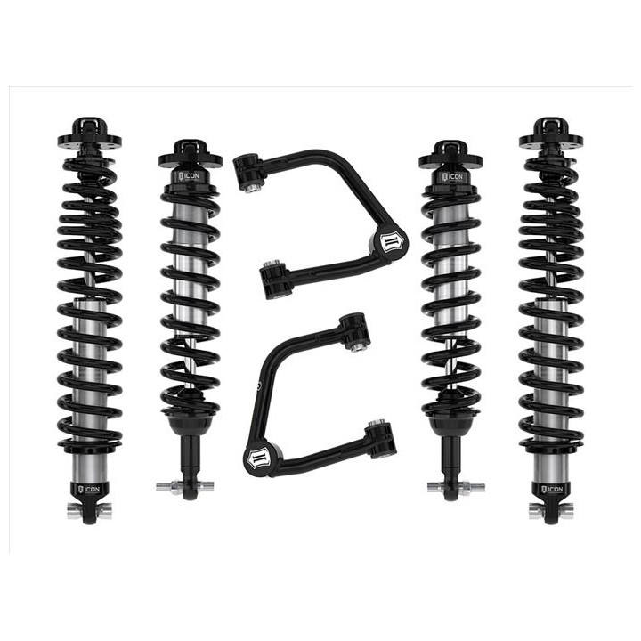 Zestaw Zawieszenia ICON Ford Bronco 2-3'' Lift, Stage 3, Rurowe Wahacze, Sprężyny HD (z pakietem Sasquatch)