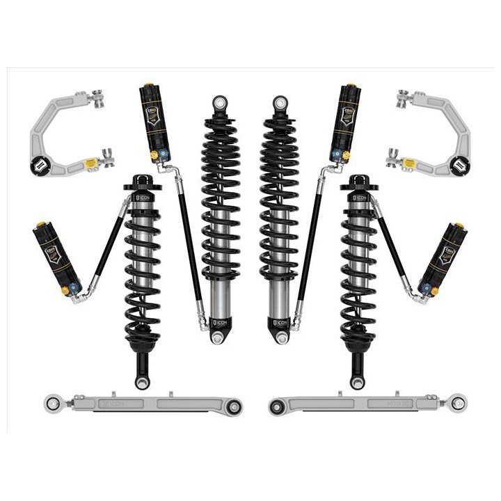Zestaw Zawieszenia ICON Ford Bronco 2-3'' Lift, Stage 6 CDXS, Billet, Sprężyny HD (z pakietem Sasquatch)