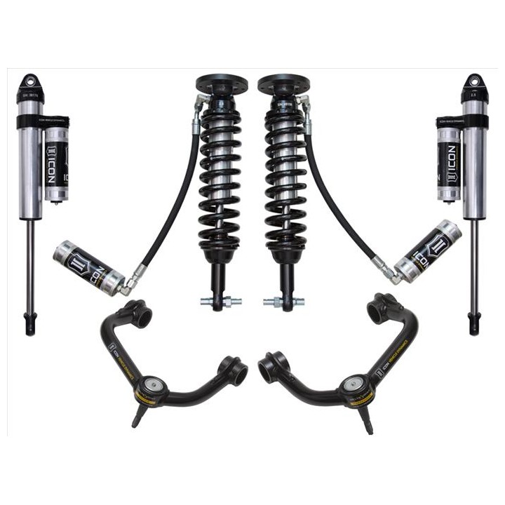 Zestaw Zawieszenia ICON Lift 1.75-3'' Stage 4, Wahacze Rurowe, Ford F150 2WD 2015-2020
