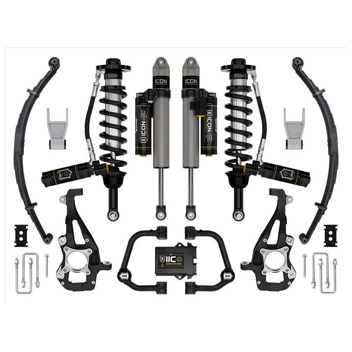 Zestaw Zawieszenia z Resorami ICON 3,5-4,5'' Lift, Stage 5, Wahacze Rurowe F-150 4WD 2021-2023