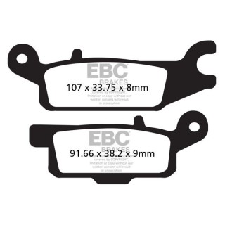 Klocki hamulcowe FA445R Grizzly 550 700 tylne lewa