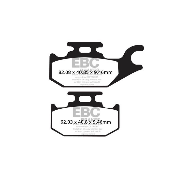 Klocki hamulcowe EBC Brakes FA307R | ATV i SSV
