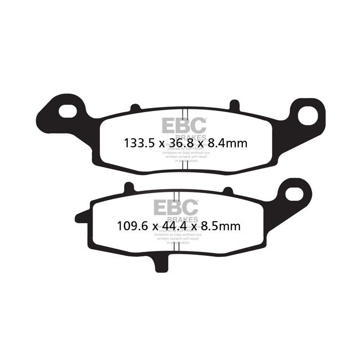 Klocki hamulcowe FA231HH EBC Brakes – Wzmocnione, spiekane, HH