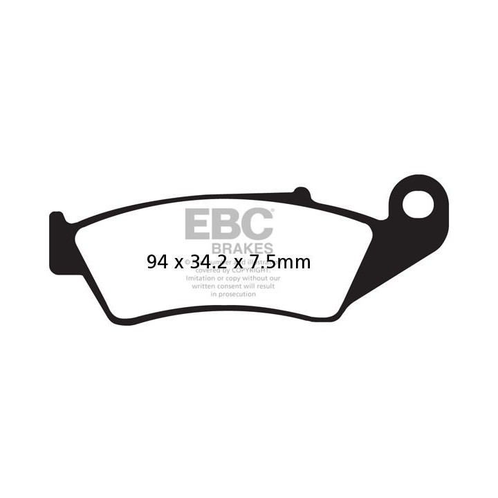 EBC Brakes FA185TT – Klocki hamulcowe przednie lewe