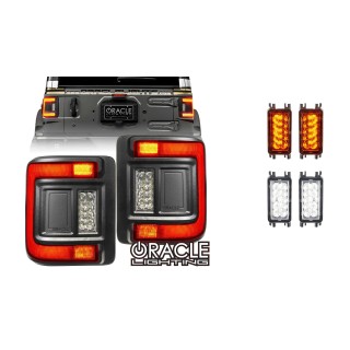 Flush Mount LED Tail Lights + Amber Module for Jeep Wrangler JL | Szekla4x4