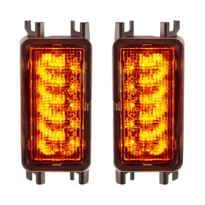 Lampy tylne LED Flush Mount + moduł kierunkowskazów Amber Jeep Wrangler JL | Szekla4x4