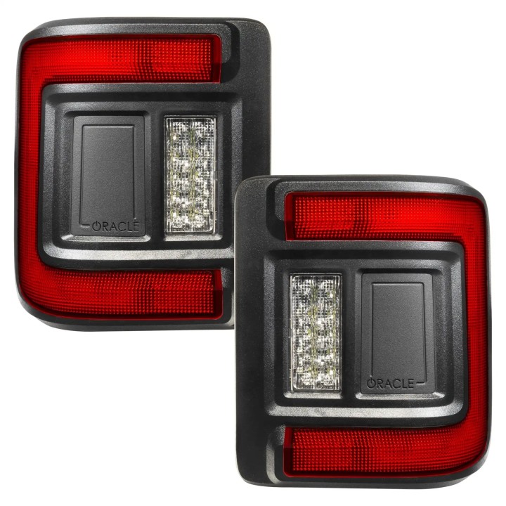 Lampy tylne LED Flush Mount + moduł kierunkowskazów Amber Jeep Wrangler JL | Szekla4x4