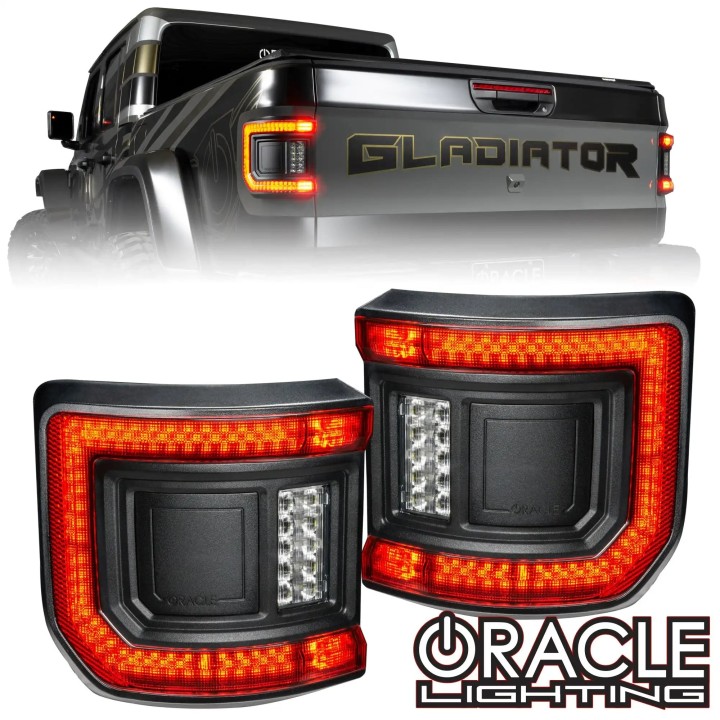 ORACLE Lighting – Zestaw tylnych lamp LED Flush + Amber/White | Jeep Gladiator JT